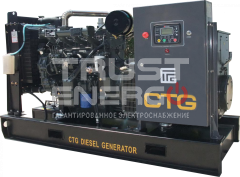 Дизельный генератор CTG AD-200RE с АВР Открытая на раме Ricardo  trustenergo.ru
